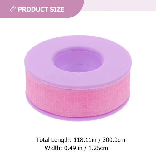Vista 5 de FRCOLOR Cinta de párpados 3 rollos de cinta de silicona no tejida Cinta de pestañas Cinta de pestañas transpirable Cinta de pestañas Suministros