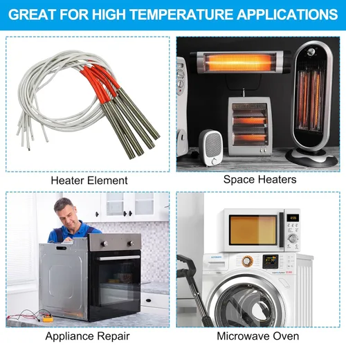 Vista 7 de PATIKIL Cable electrónico 9AWG de 16.4 pies, -30 a 392.0 °F, aislado, resistente a altas temperaturas, cable de silicona flexible eléctrico