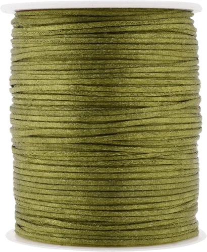 Vista 12 de Mandala Crafts Cordón de nailon satinado de 1/64 pulgadas (0.024 in), 100 yardas para pulseras, collares, joyas y adornos de macramé