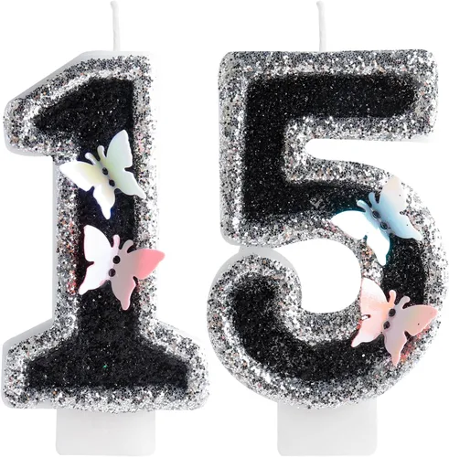 Vista 40 de Velas de cumpleaños número 1, decoración de fiesta de cumpleaños de mariposa para mujeres y niñas, vela morada de feliz cumpleaños para pastel, vela