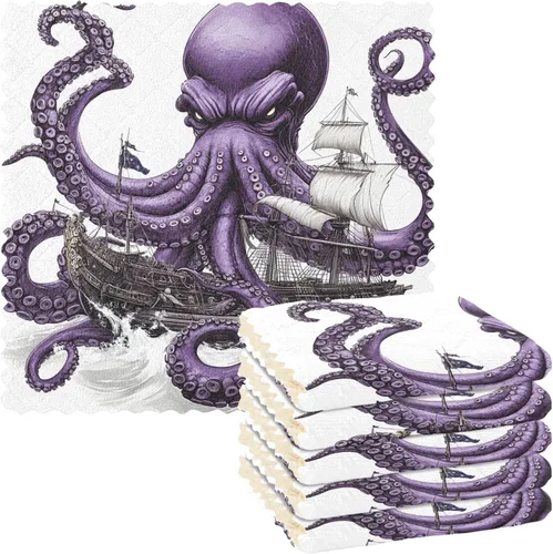 Vista 20 de ALAZA Ancient Egypt Culture - Juego de 6 paños de cocina para mujer, paños de cocina lavables de secado rápido, paño de limpieza reutilizable, 11 x