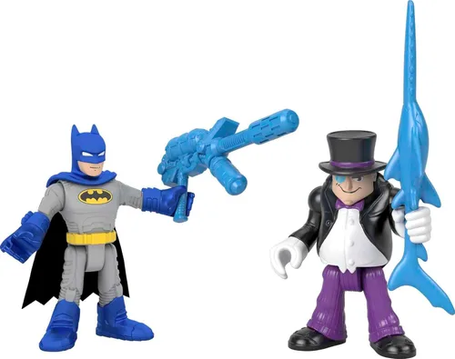 Fisher-Price Imaginext DC Super Friends Batman & The Penguin - Juego de figuras para niños preescolares de 3 a 8 años
