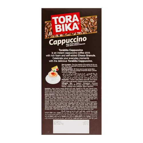Vista 2 de Torabika Café instantáneo Cappuccino de 5 unidades, 4.41 oz por Torabika