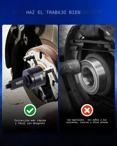 Vista 4 de Orion Motor Tech Kit de prensa de rodamientos de rueda para extracción e instalación de rodamientos de tracción delantera, juego de herramientas