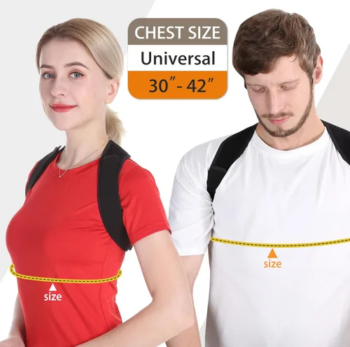 Vista 3 de Schiara Posture Corrector for Men and Women, Comfortable Upper and Back Brace, Adjustable Back Straightener Support for Back, Shoulder and Neck