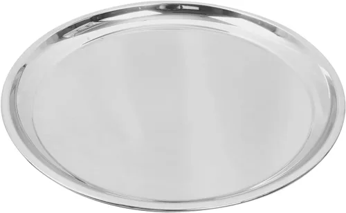 Vista 8 de Vankey Sartén para Pizza de Acero Inoxidable de 12 Pulgadas Perfecta para Big Green Egg de Gran Tamaño, Kamado Joe, Parrillas Weber y Acorn