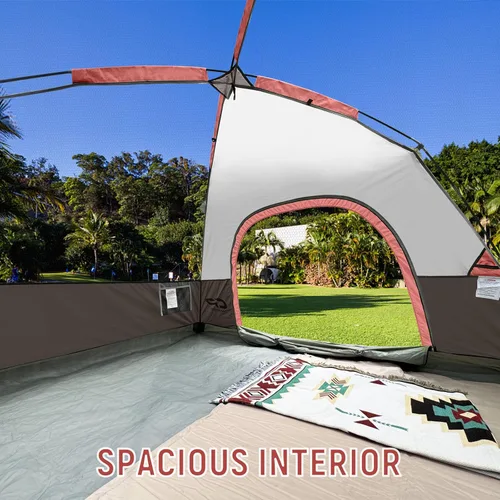 Vista 5 de CAMPROS CP Tents for Camping 2/4/6 Person Tent Waterproof Windproof Double Layer Camping Tent, Easy Setup Dome Tent with Large Mesh Windows & Wider