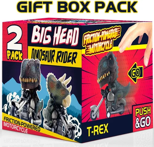 Vista 7 de DINOBROS - Juego de 2 juguetes de motocicleta para niños de 3 años