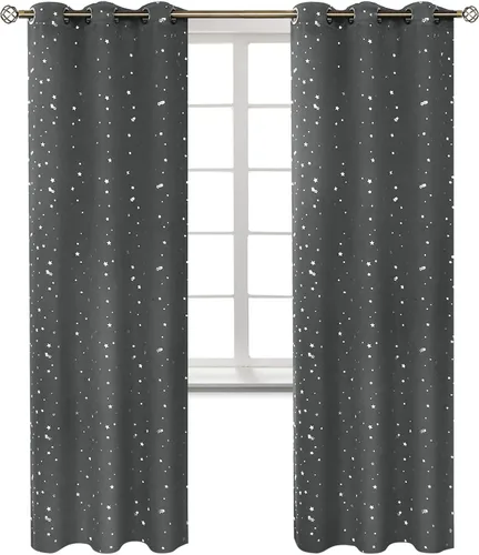 Vista 220 de BGment Cortinas cortas para ventanas, cortinas opacas pequeñas de 45 pulgadas para dormitorio, cortinas de oscurecimiento de habitación