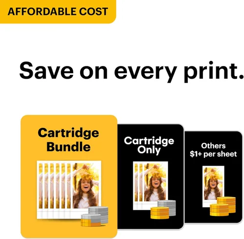 Vista 11 de KODAK Mini 2 Retro 4PASS - Impresora fotográfica portátil (2.1 x 3.4 pulgadas) + 8 hojas, color blanco