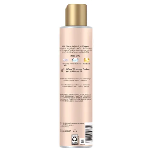 Vista 2 de Pantene Generation Beauty - Champú completo y vibrante con ácido hialurónico, 9.6 onzas líquidas