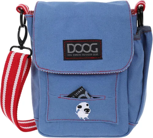 Vista 9 de Bolso DOOG Walkie - Bolso de hombro ajustable para golosinas de perro con compartimentos para bolsas de excrementos y botellas de agua - Ajuste Negro