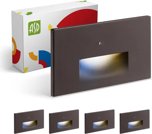 Vista 14 de ASD Lámpara LED empotrable, iluminación de peldaños para escaleras para exteriores e interiores, 3CCT, regulable, impermeable, con certificación
