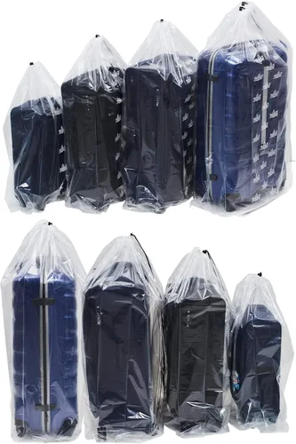 Vista 7 de Bolsas grandes de plástico con cordón multiusos para almacenamiento y mantenimiento de equipaje, muñecas grandes, mantas, almohadas, maleta, buena