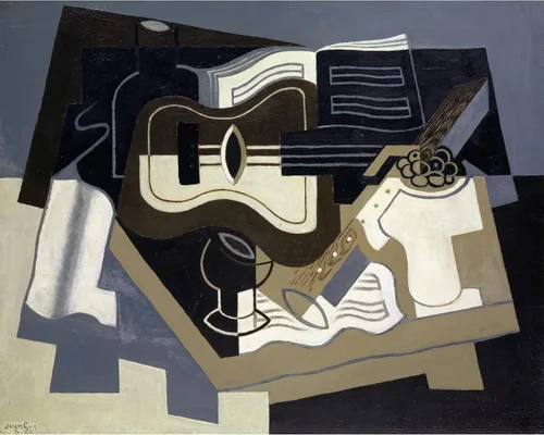ArtDirect Guitar and clarinet (1920) Unframed Art Print Giclee Poster by Juan Gris - Ready for Framing with Customization Sizes 10x8, 14x11, 20x16,