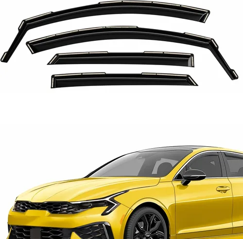 Vista 38 de Deflectores de ventana extra duraderos en el canal, protectores de lluvia aptos para Buick Encore GX 2020-2026, viseras solares, ventilación