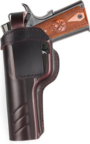 Vista 13 de OWB 1911 Holster - Top Grain Leather for Most 1911 Style Compatible with Colt, Kimber, Springfield, Tisas & More Fits 4" & 5" Barrels