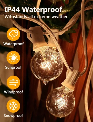 Vista 3 de Abeja Bombillas de repuesto G40, bombilla de globo transparente de 5 W que se adapta a enchufes de base de tornillo de candelabro E12/C7, bombillas