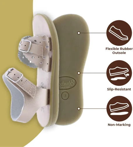 Vista 3 de FOOTMATES Ariel Hook-and-Loop and Buckle Perf Rose - 1113