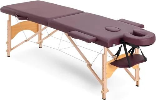Vista 11 de Artechworks Mesa de masaje, cama de masaje portátil para pestañas, patas de madera, mesa de spa para belleza, tatuaje, sin bolsa