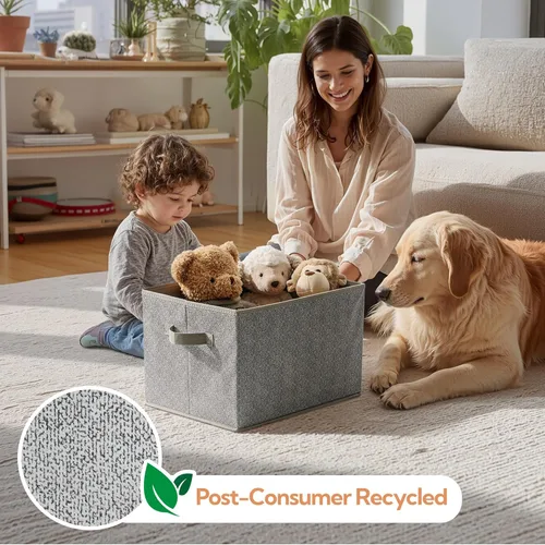 Vista 6 de GRANNY SAYS - Canastas de almacenamiento para armario, canastas de tela de almacenamiento con asas, contenedores de almacenamiento de ropa