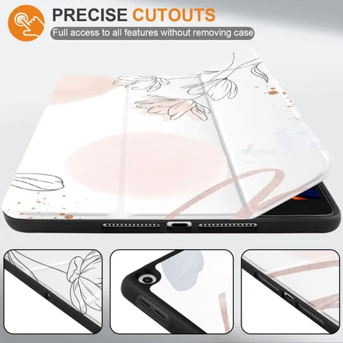 Vista 3 de DONGKE Funda compatible con iPad de 10.2 pulgadas 2021 2020 2019 iPad de 9ª/8ª/7ª generación con soporte para lápices, funda protectora delgada