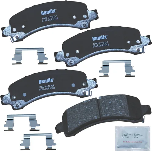 Vista 218 de Bendix Priority1 CFC154 - Juego de pastillas de freno de disco para Avanti II, Century, LeSabre, Regal, Riviera, chasis comercial, DeVille