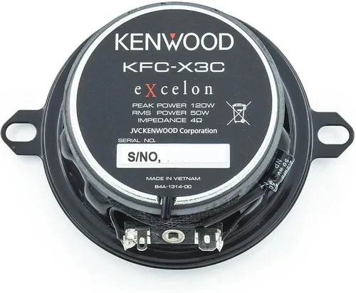 Vista 6 de Kenwood eXcelon KFC-X3C - Altavoz de coche de rango medio de 3.5 pulgadas con tweeters de cúpula equilibrada de seda para Chrysler / Toyota/otros