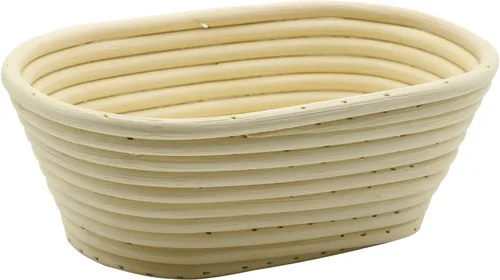Vista 3 de BetterJonny Cesta ovalada de 8 pulgadas para pan, cesta de ratán a prueba de masa de pan artesanal, combo de forro para panaderos profesionales