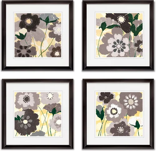 Vista 169 de Wexford Home Colección de primavera de jardín de campo francés, colección de primavera, juego de 4 paneles para decoración de pared de oficina