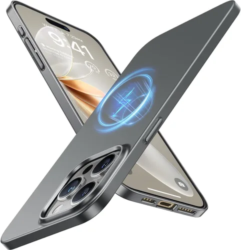 Vista 7 de TORRAS Funda magnética delgada diseñada para iPhone 15 Pro 2023, [compatible con MagSafe] [Ultra delgada] Funda protectora mate de policarbonato