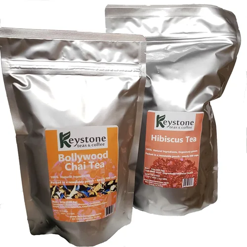 Vista 4 de English Breakfast Té de hojas sueltas, bolsa de 1 libra Mezcla de té negro premium de Assam y Keemun, bebida caliente o helado, endulzado o liso