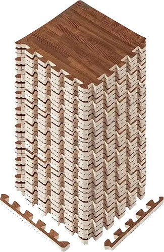 Vista 13 de Yes4All Alfombrillas Entrelazadas de EVA, Baldosas de Suelo tipo Rompecabezas, Acolchado de Suelo de Espuma con Borde para Muebles, Espacio