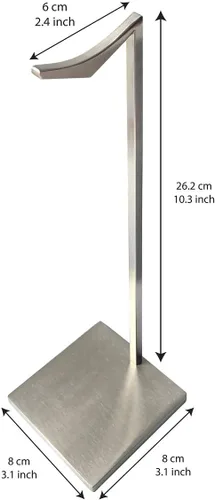 Vista 6 de Modern Art Headphone Stand st217 Stainless Steel Patent Appling for- Headset Earphone Gaming Holder Hook Hanger Mount Rack Support