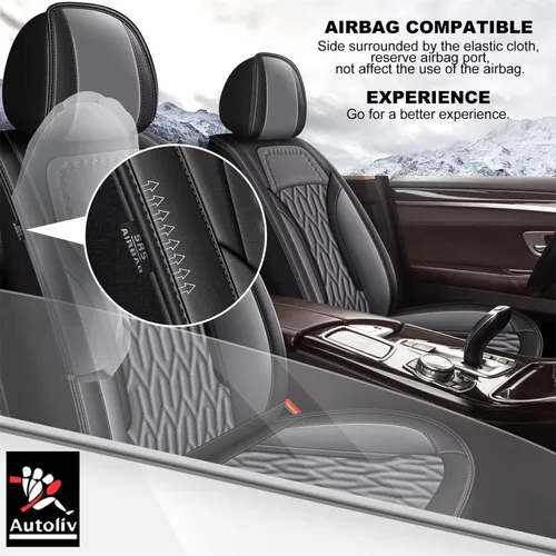 Vista 3 de AOMSAZTO Funda de asiento de coche personalizada para Chevrolet Blazer 2019 2020 2021 2022 2023 2024 2025 protector de cojín de asiento