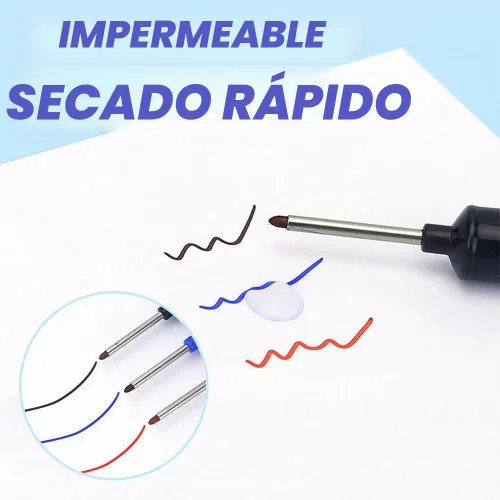 Vista 4 de hoehew Upgrade Rotuladores de agujero profundo con cabeza larga, rotuladores permanentes de punta larga de 20 mm de secado rápido y resistentes al