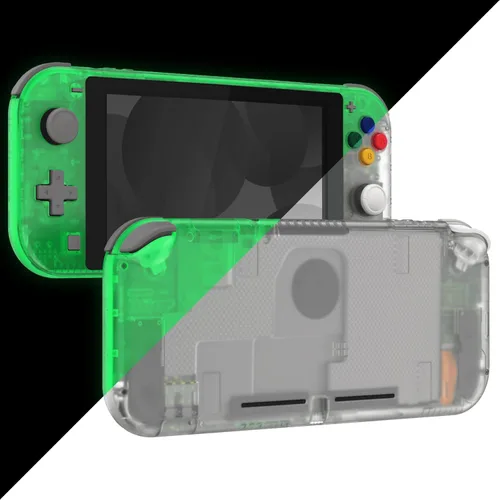 Vista 15 de eXtremeRate Transparent Clear DIY Replacement Shell for Nintendo Switch Lite, NSL Handheld Controller Housing w/Screen Protector, Custom Case Cover