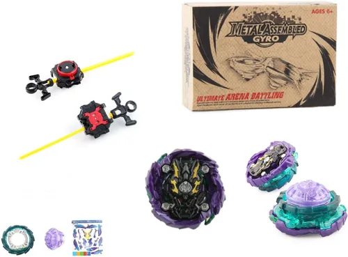 Bey Fusion Dread Bahamut Blades Bey Burst Blade Battling Top Left and Right String Launcher Blade es compatible con Booster Burst Blade Spinning