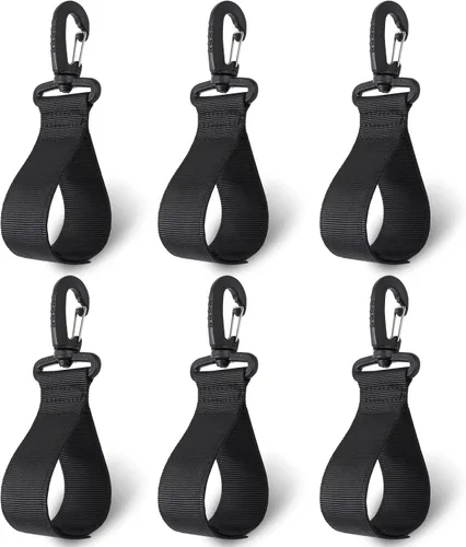 Jevrench Soporte para Remo de Kayak Mejorado, Accesorios para Tabla, Almacenamiento para Bote Inflable, Juego de 6 Soportes con Clips