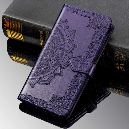 Vista 6 de QLTYPRI Funda para Samsung Galaxy S10 Plus, funda cruzada para teléfono con ranura para tarjeta, correa de muñeca, bonito patrón de mandala