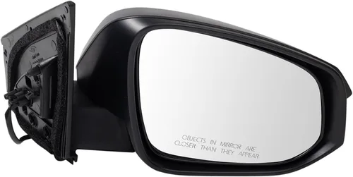 Vista 90 de TRQ Cubierta cromada del espejo manual del lado del pasajero, acabado liso para Volvo VNL 2004-2014