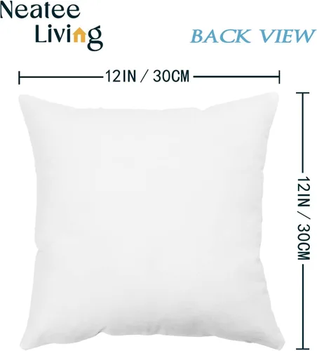 Vista 2 de Neatee Living Juego de 4 fundas de almohada para el Día del Padre de 12 x 12 pulgadas, fundas de almohada de terciopelo azul para papá, fundas