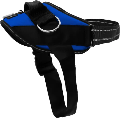 Vista 19 de ShawnCo Arnés esencial para perro, chaleco sin tirones para mascotas con 3 clips de correa, sin estrangulamiento, reflectante, ajustable