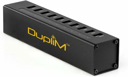 Vista 2 de DupliM 1 a 10 Mini USB Flash Media Pulgar Drive Duplicador Cloner Quemador Conectado por computadora Copiadora compacta para MAC y PC