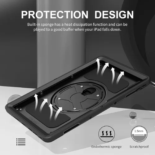 Vista 9 de Junfire Funda protectora para Lenovo Tab P11 2ª generación de 11.5 pulgadas 2023, Funda resistente a golpes Lenovo P11 Gen2 TB350FU/TB350XU