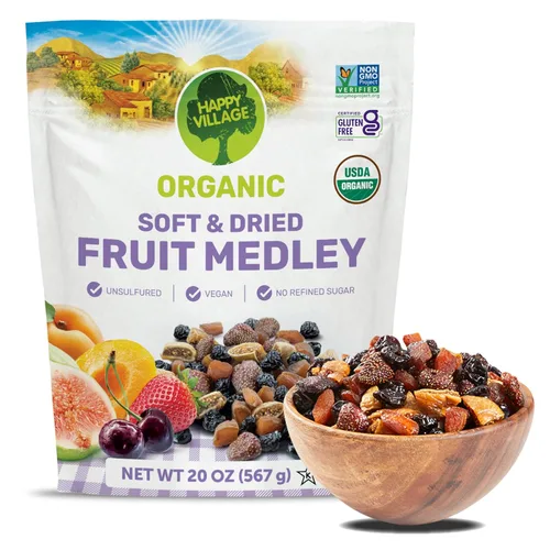 Vista 11 de Happy Village Dátiles Orgánicos Sin Hueso, Fruta de Dátiles Secos Sin Azúcar Añadido, 40 OZ (2 Paquetes de 20 OZ) - Kosher, Sin OGM, Sin Endulzar
