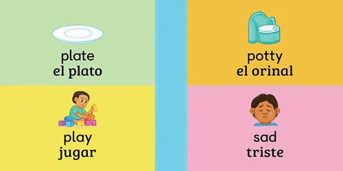 Vista 7 de 100 First Words for Toddlers English-Spanish Bilingual 100 primeras palabras para niños pequeños Inglés - Español Bilingüe