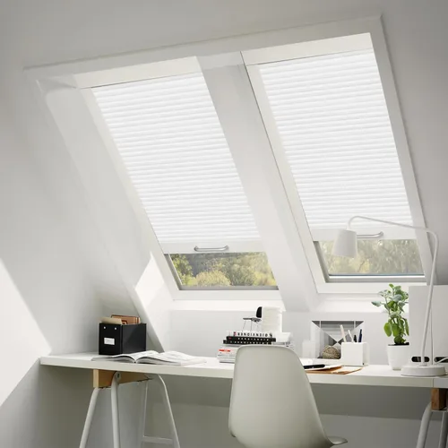 Vista 39 de Persianas de tragaluz con bloqueo de luz para techo, persianas celulares sin cables, aislamiento térmico, persianas de panal para techo, ventanas