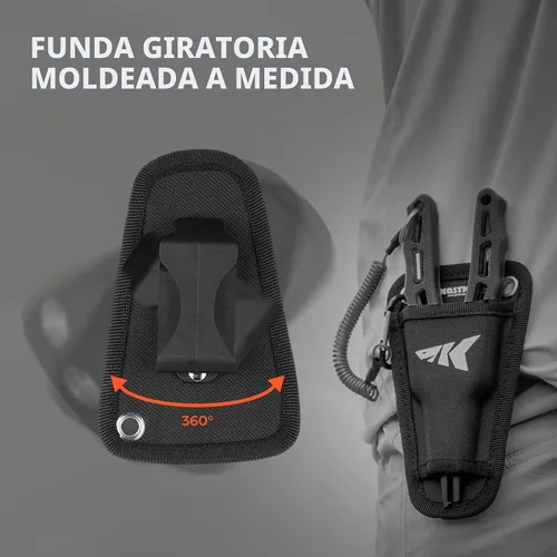 Vista 8 de KastKing Cutthroat - Alicates de pesca de 7 pulgadas con anillo dividido, herramientas de pesca de acero inoxidable 420, equipo de pesca resistente