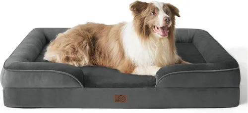 Vista 124 de Bedsure - Cama ortopédica para perros de tamaño grande - Cama impermeable para perros grandes y gatos, sofá de confort para perros con funda